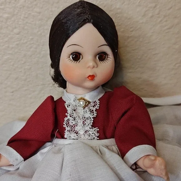 Vintage Madame Alexander-kins Marme Doll Lace Apron USA 8in‎ Collectible Figure - Picture 2 of 12